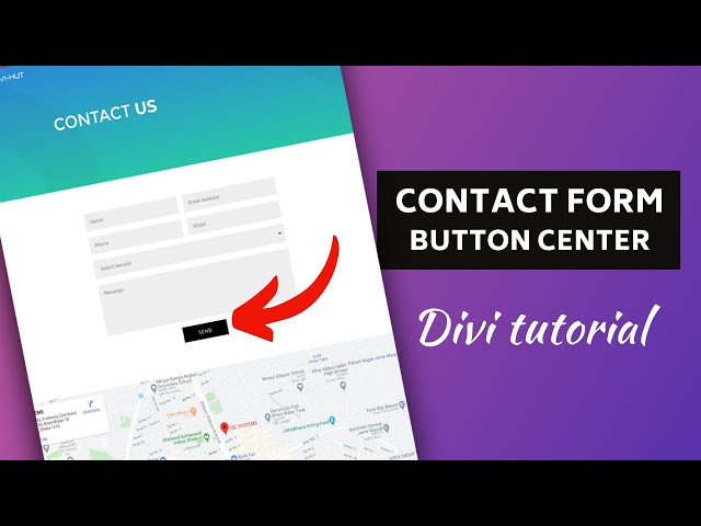 How to make divi contact form submit button center aligned