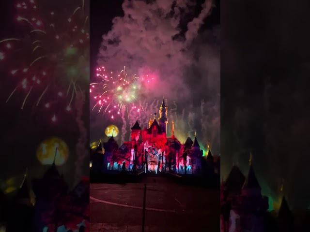 Halloween fireworks at Disneyland