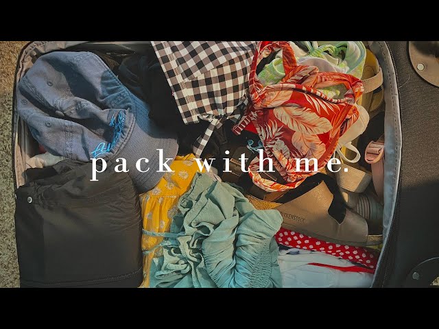 pack with me for a month in europe