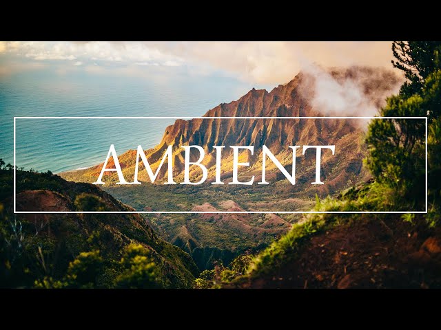 FLYING OVER OAHU [4K] Hawaii Ambient Aerial Film + Music for Stress Relief