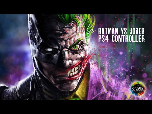 Batman vs Joker custom painted PS4 controller