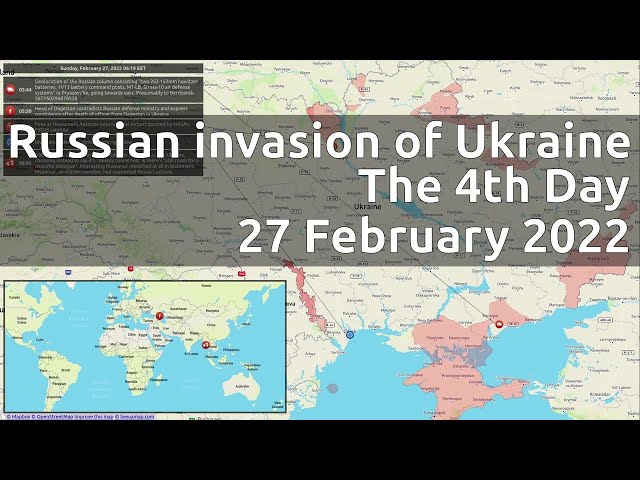 Russian invasion of Ukraine. The 4th Day (27 February 2022)