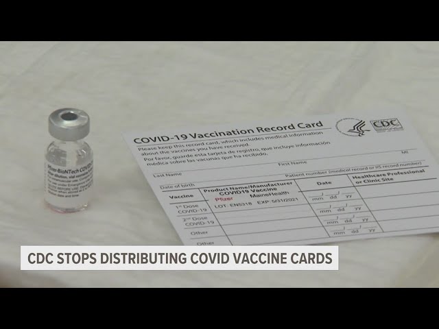 CDC no longer requiring COVID vaccine cards