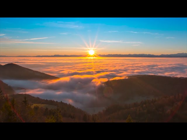 Sunrise Time-Lapse | Mountain views of the rising sun