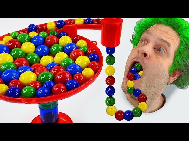 Haba Slope in Water Slide with Marbles and Racing Cars l Satisfying Video Marble Run Race ASMR,