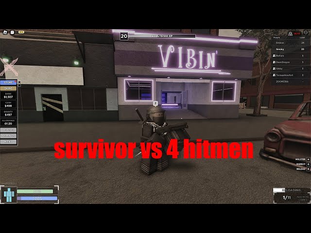 roblox survivor VS 4 hitmen