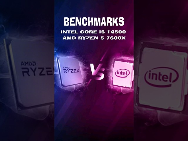 Intel Core i5 14500 vs AMD Ryzen 5 7600X #benchmark #cpu #amdvsintel