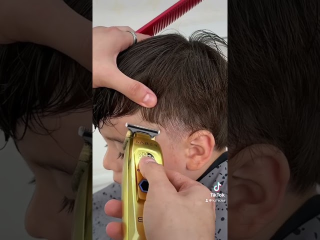 Toddler wants revenge 🫣 #barberhustle #haircut #youngbarber #hairstyle