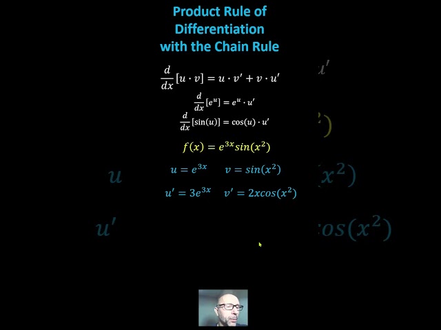 Product Rule of Differentiation With The Chain Rule #math #calculus