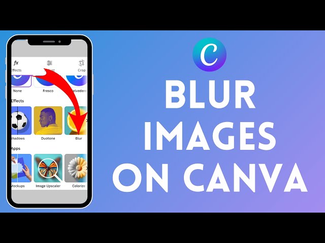 How to Blur Images on Canva (2024) | Canva Tutorial