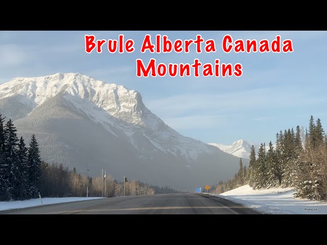 Brule Alberta Canada mountain view