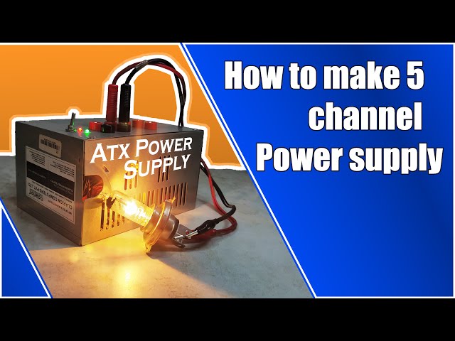 How to make a 5 Channel Power Supply from ATX Power Supply | High Current output capability