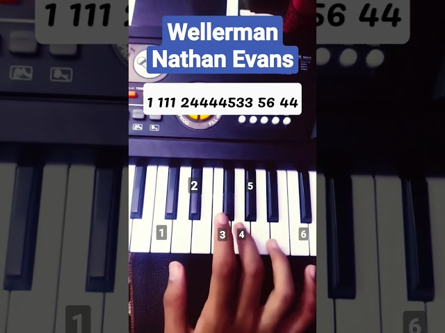Wellerman - Nathan Evans (Piano Tutorial) #viral #shorts