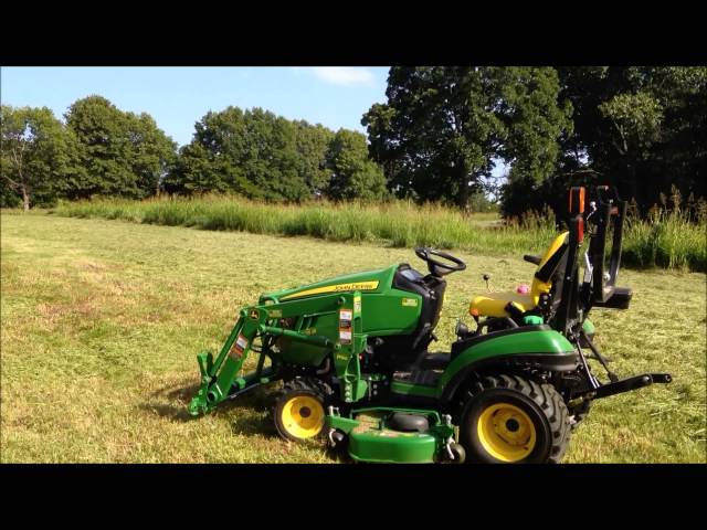 Can the John Deere 1025R and 60D mower mow a pasture?
