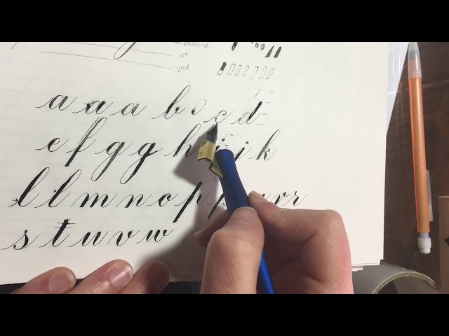 Copperplate Calligraphy Basics (Engrosser's Script)