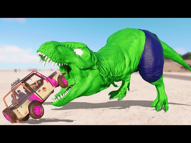 Spiderman Indominus Rex Vs Captain America Spinosaurus in Dinosaur Fight - Jurassic World Evolution
