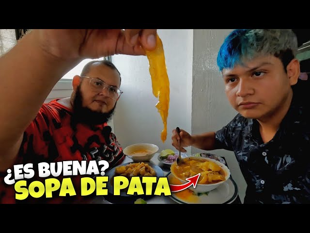 EATING BEEF LEG SOUP *First Time* Is it really good?  ft.  @GordoSoyacity