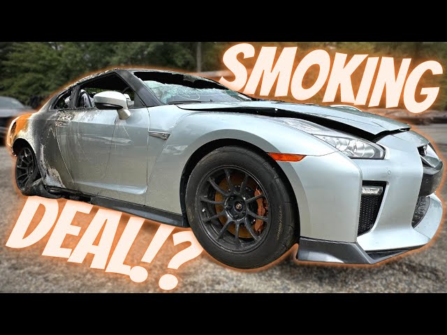 Buying A BURNED Nissan GTR From Copart Salvage Auction?!