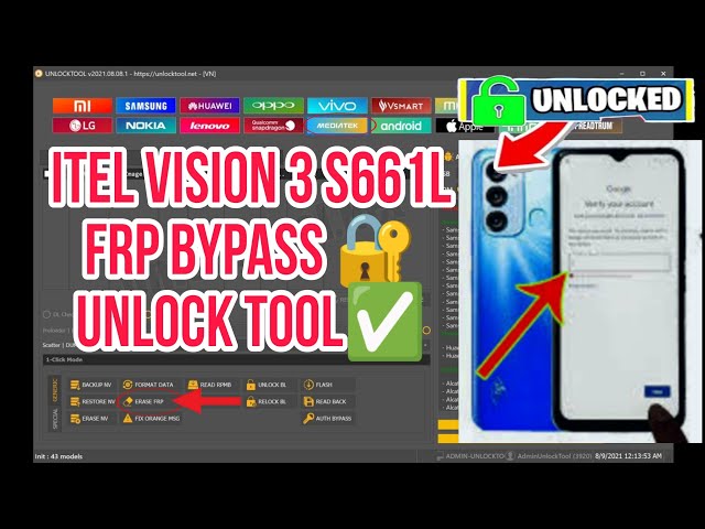 Unlock your itel Vision 3 with this powerful frp bypass tool | unlock tool ✅