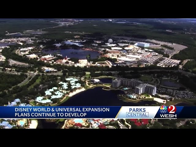 Disney World and Universal expansion plans continue to develop in Central Florida