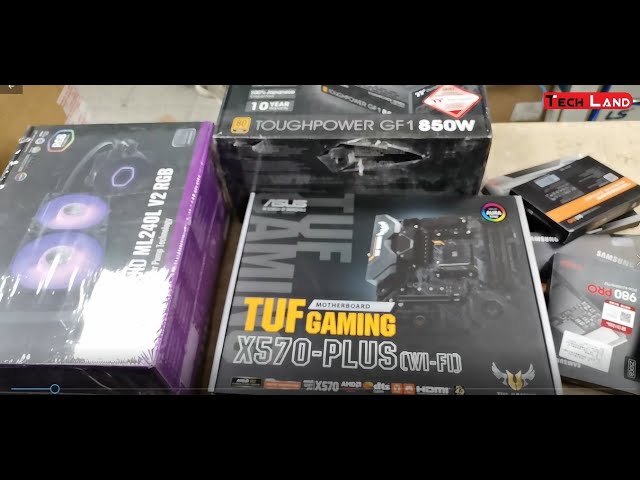 AMD PC Build 5800X TUF Gaming X570 Plus Wi Fi with NZXT H 510 | Tech Land
