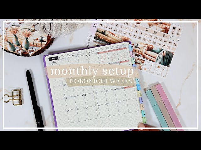 Hobonichi Weeks Monthly Setup ✩ May 2024