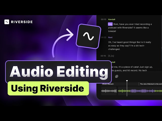 NEW Riverside Editor Tutorial: How to Edit Audio Podcasts in Riverside!