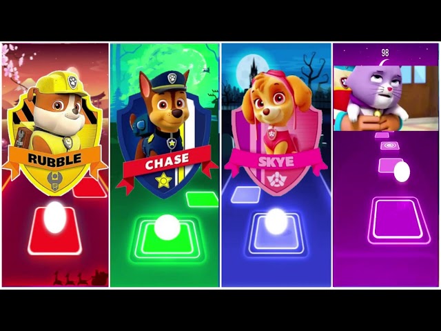 PAW Patrol: The Mighty Movie ☄️ Chase 🌟 Coral 🌟 Liberty 🌟Marshall 🌟 Skye ☄️ Tiles Hop EDM Rush!