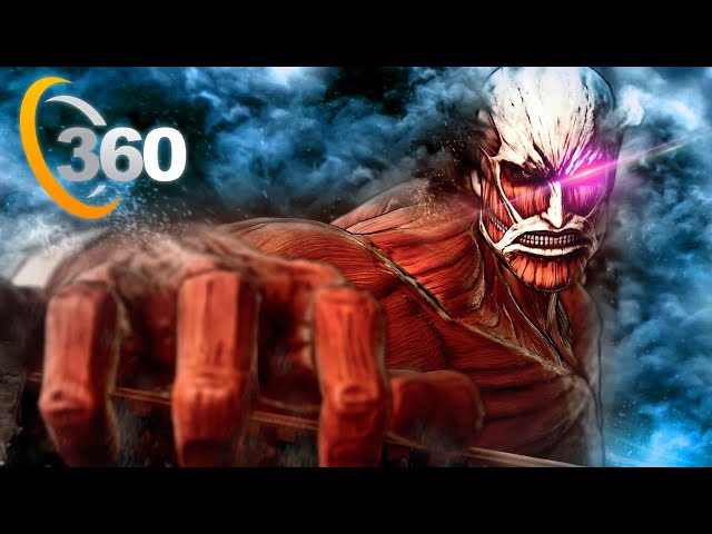 360° COLOSSAL TITAN Roaming in The Streets | Attack on Titan Fanimation