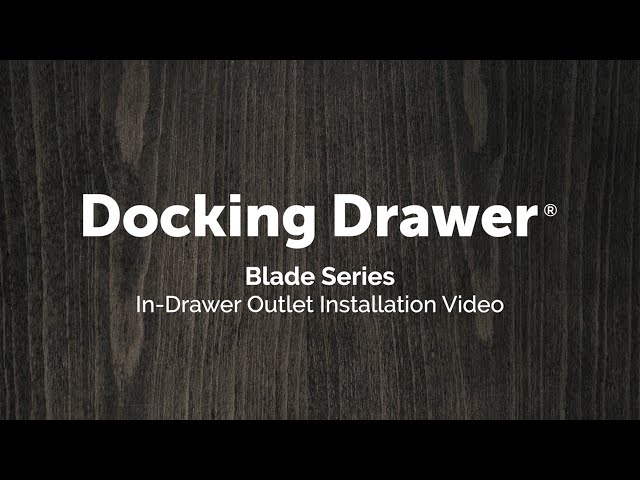 How to Install a Bathroom Vanity Drawer Outlet From Docking Drawer