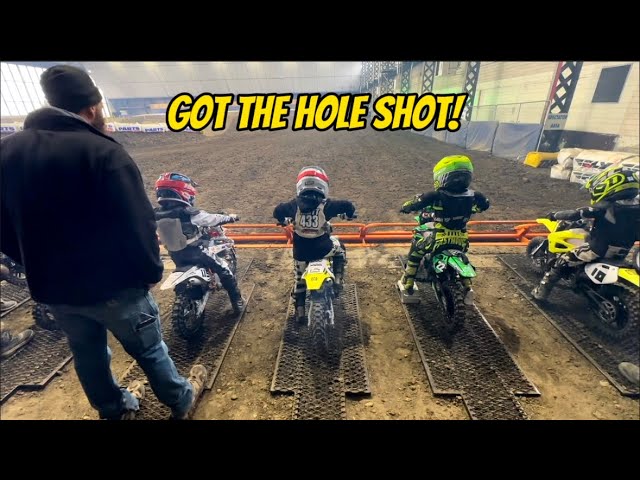 Went racing pw50 and tc50. Ripped the hole shot. B-52 Hanger great place!