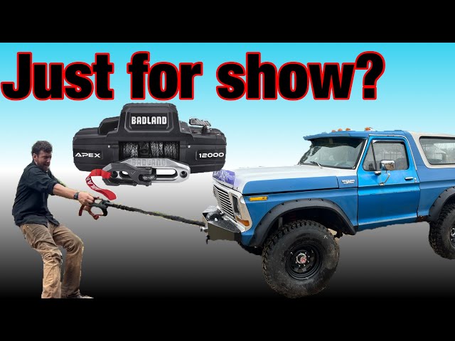 Is the Harbor Freight Winch Just For Show? 1978 Ford Bronco
