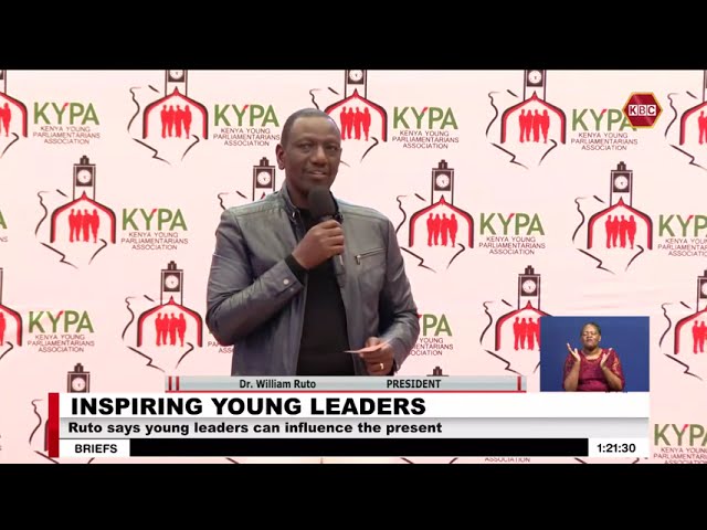 KYPA Launch:President Ruto says young leaders can influence the present
