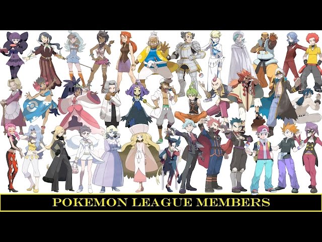 Pokemon League Members (Elite 4 & Champions)