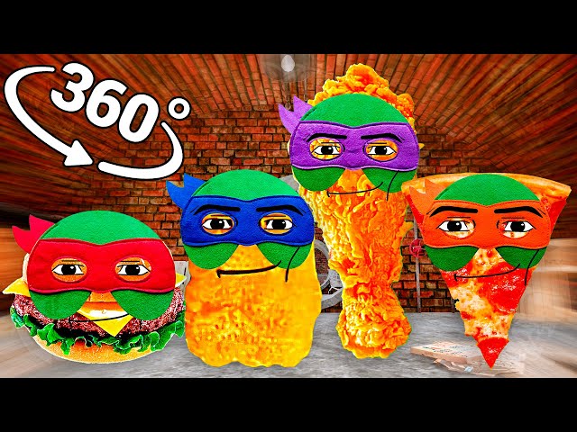 Gegagedigedagedago - Ninja Turtles in 360° Video | VR / 8K | ( Gegagedigedagedago meme )