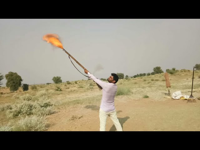 मारवाड़ी की बंदूक।।Desi gun fire ||Topidar banduk|| Rajasthani wifi||