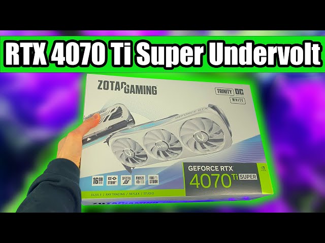 Undervolt your RTX 4070 Ti Super for more FPS and Lower Temperature! - Tutorial