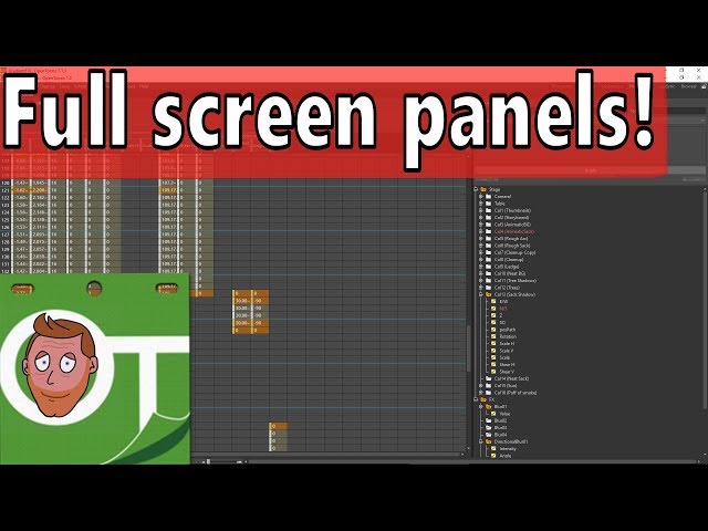 View panels full screen - OpenToonz Tutorial quick tip