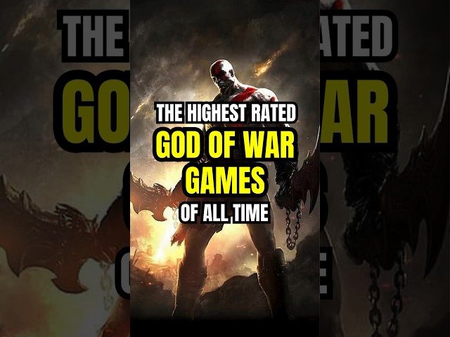Highest Rated God of War Games of all Time #shorts #godofwarragnarok #godofwar #ps5 #ps4