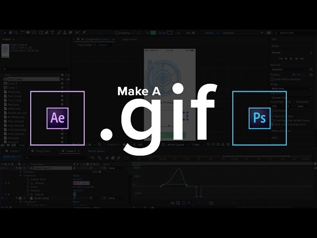 Make animated GIFs in After Effects and Photoshop (2018)