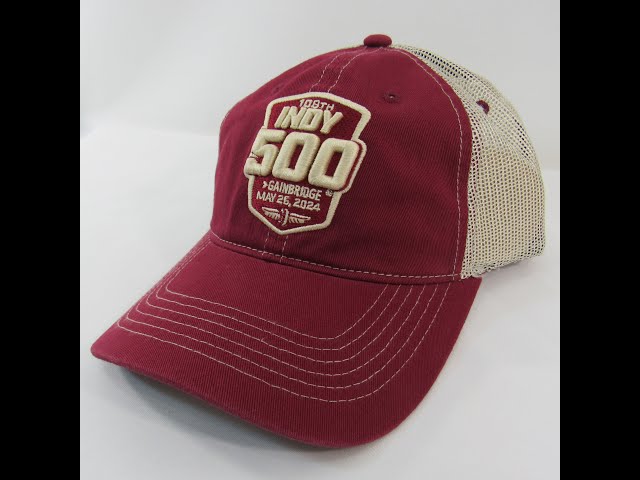 2024 Indianapolis 500 Hat Meshback Adjustable Strap 107TH Running Logo