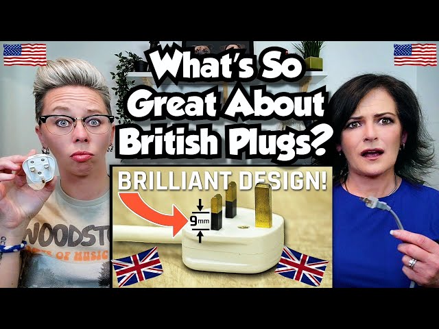 American Couple Reacts: British Plugs and Outlets! Best In The World? UK vs US! FIRST TIME REACTION!