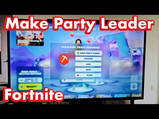 Fortnite: How to Change or Make a Party Leader