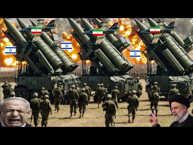 Irani Fighter Jets, Drones & Helicopters Attack on Israeli Army Heavy Weapons Supply Convoy - GTA 5
