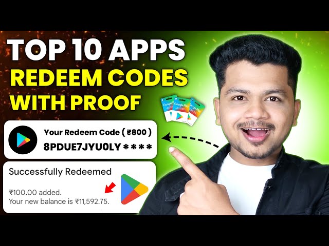 Top 10 - Free Redeem Code App 2024 | Google Play Redeem Code | Free Redeem Code