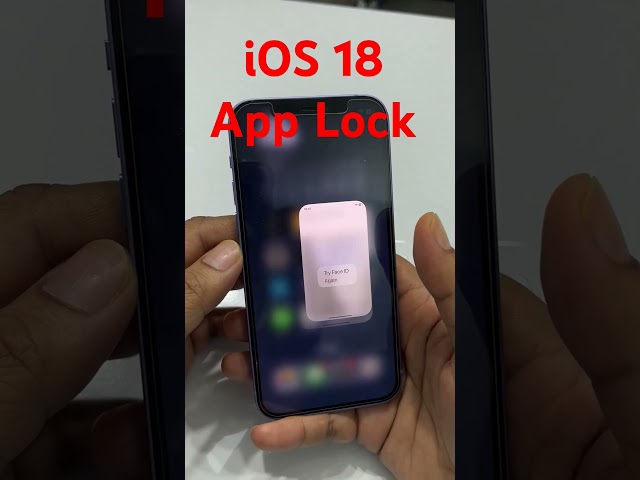 iOS 18 App Lock and Hide with Face ID #ios #iphone #ios18beta