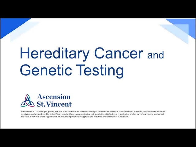 Oncology | Hereditary Cancer and Genetic Testing | Ascension St. Vincent