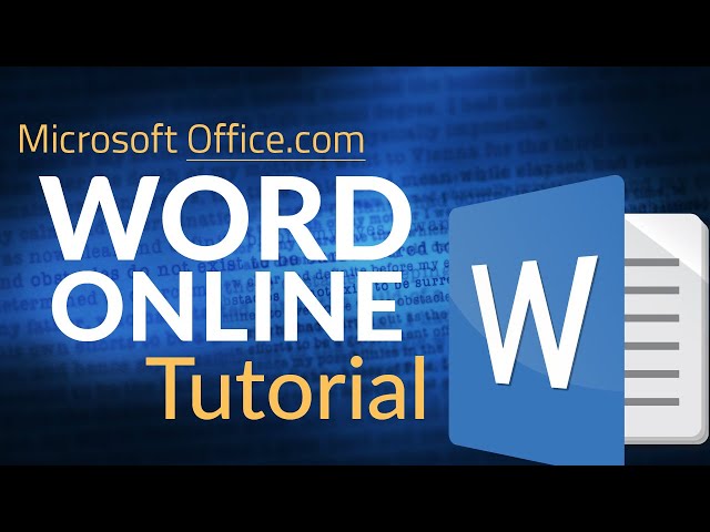 Microsoft Word Online Tutorial