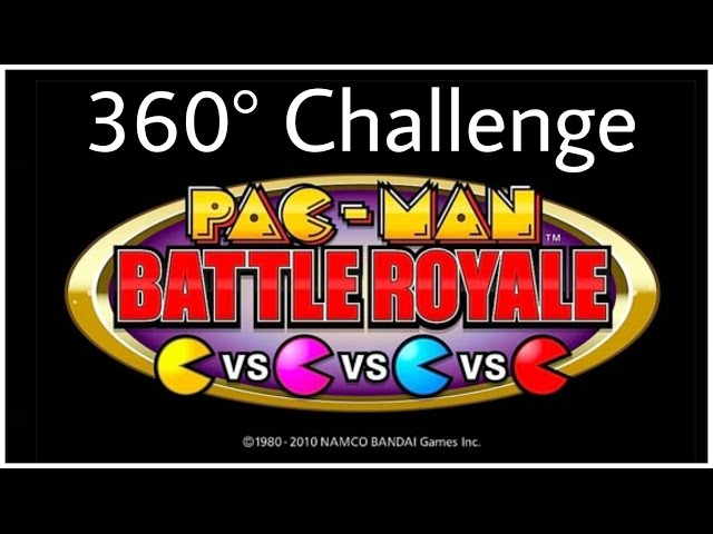 Pac-Man in 360° VR Game Arcade Challenge Battle Royale competition