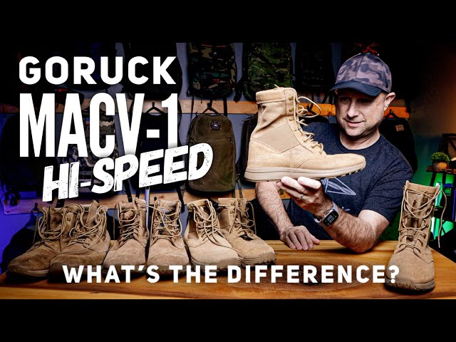 GORUCK MACV-1 HI-SPEED Boots // Compared to MACV-1 Slow Speed? 🤔 MACV-2s